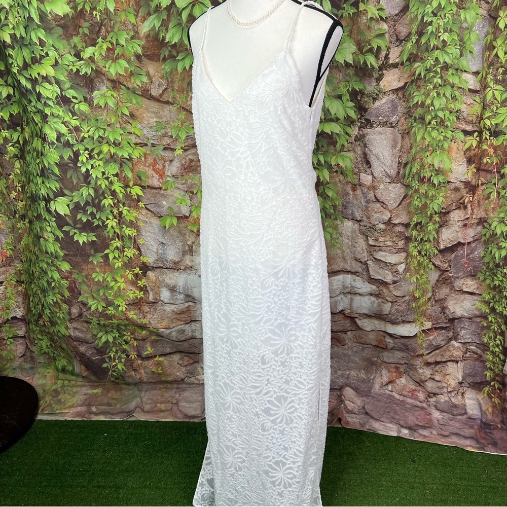 NIKKI REED FOR REVOLVE Ivory Indie Bride Cottagecore Lace Slip Dress, S - Picture 6 of 13